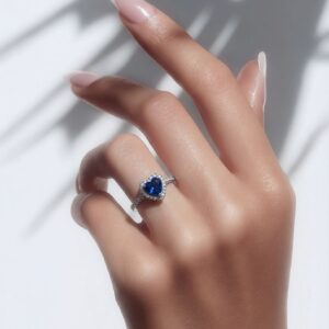 خاتم ياقوت ازرق طاقة الهدوء والطمأنينة