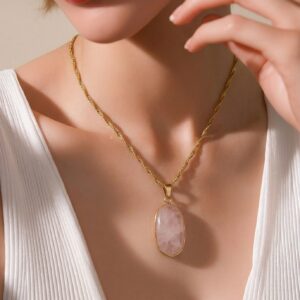 سنسال روز كوارتز حجر الحب