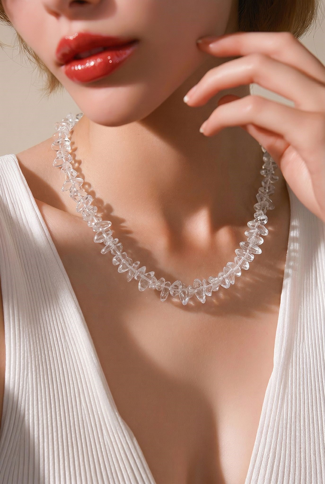 سنسال كوارتز شفاف حجر الشفاء و الاتصال الروحي